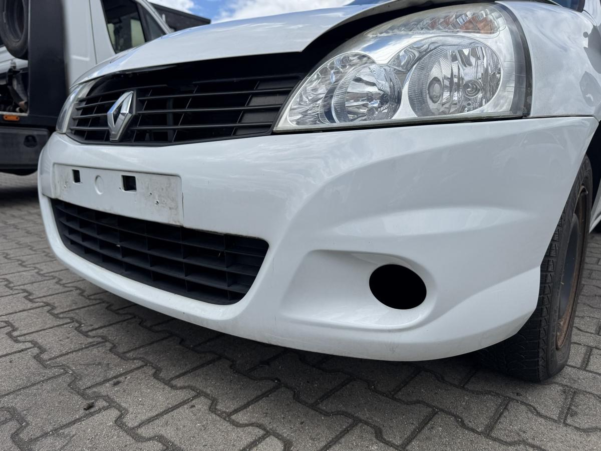 Renault Clio 2 original Sto&szlig;stange Stossf&auml;nger vorn OV369 Wei&szlig; Facelift Bj.2009